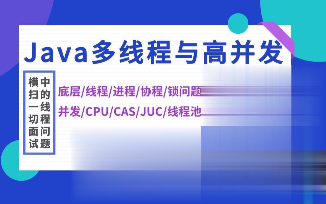 Java马士兵【Java多线程与高并发】从入门到精通百度网盘