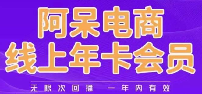 阿呆电商线上年会员电商干货分享百度网盘