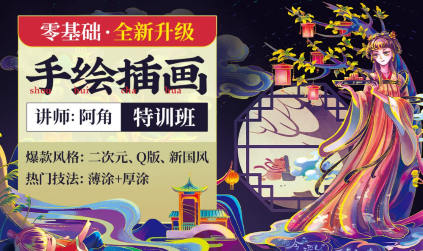 阿角零基础手绘插画特训班2022年2月结课百度网盘