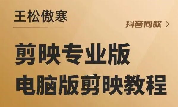 王松傲寒剪映专业版教学百度网盘