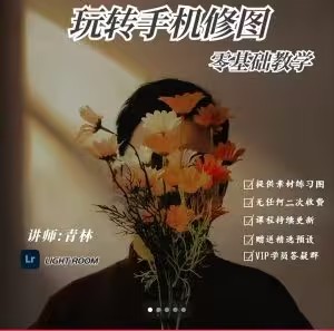 【抖音 青林调色课堂】青林手机修图系统课程百度网盘