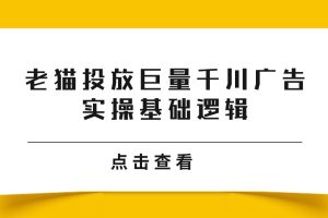 老猫投放巨量千川广告实操基础逻辑百度网盘