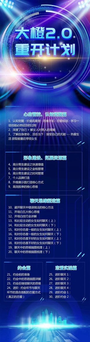 【情感上新】《重开计划（大橙2.0）》