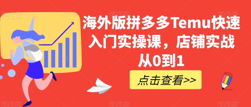 海外版拼多多Temu快速入门实操课，店铺实战从0到1百度网盘