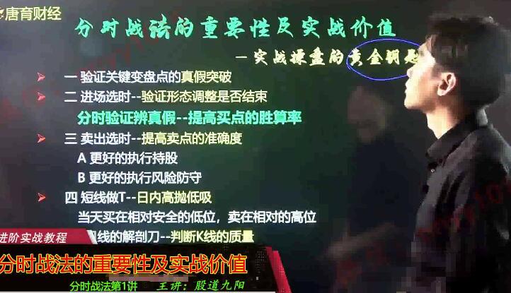 【股道九阳】《财经大讲堂基础系列-分时黄金战法视频课程》