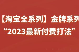 【淘宝付费全系列】金牌系列“2023最新付费打法”百度网盘