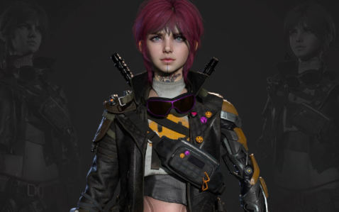 赛博风格次世代游戏角色全流程教学百度网盘