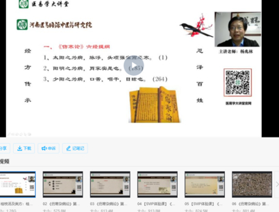 【中医上新】11.杨兆林伤寒杂病论类方篇视频课程59集