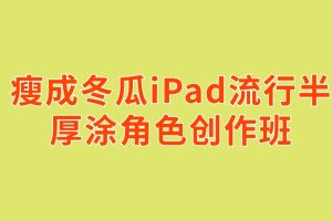 瘦成冬瓜iPad流行半厚涂角色创作班百度网盘