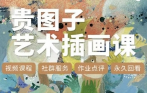 【设计上新】290.贵图子艺术插画课