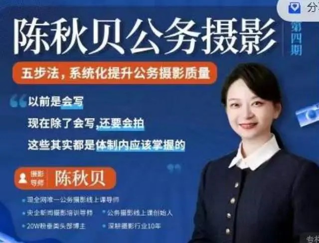 陈秋贝公务摄影第四期体制内摄影