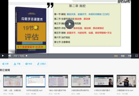 【中医上新】15.杜亚洲~内脏手法调理术理论加实操50课完整版视频课程 4.71G