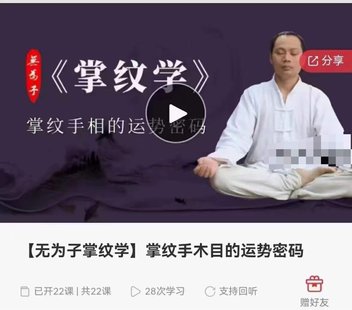 【易学上新】41.【无为子掌纹学】掌纹手木目的运势密码22集