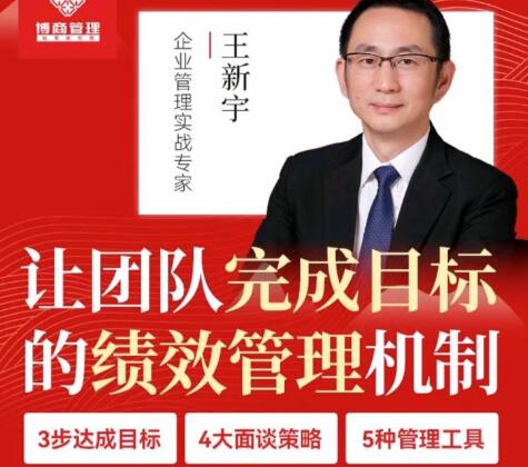 王新宇《让团队完成目标的绩效管理机制》