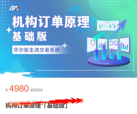 【杰克交易学院】原价4980元的《杰克交易学院 机构订单原理（基础版）》