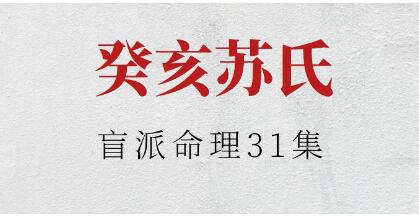 癸亥苏氏《盲派命理》视频