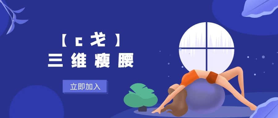 【C戈】三维瘦腰