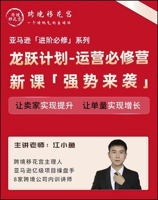 【电商上新】082.江小鱼·亚马逊运营进阶课 #2024龙跃计划,让卖家实现提升,让单量实现增长插图 【电商上新】082.江小鱼·亚马逊运营进阶课 #2024龙跃计划,让卖家实现提升,让单量实现增长