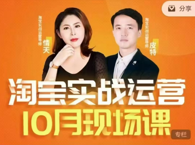 2024年10月份淘宝全套运营现场课程，淘系电商运营必学插图